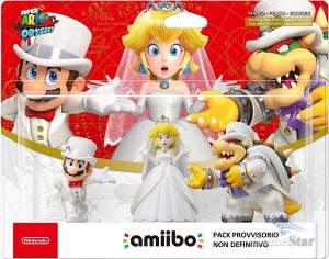 Amiibo Mario Bowser Peach Wedding Super Mario Odyssey