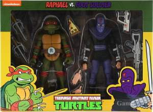 Фигурка Turtles Classic Cartoon Raphael vs Foot Soldier Neca