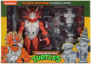 Фигурка Turtles Classic Cartoon Triceraton Infrantrymen and Roadkill Rodney Neca