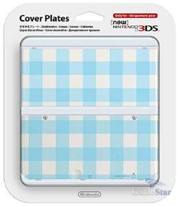 Крышка Blue Check Cover Plate для New Nintendo 3DS