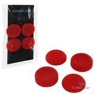 Насадки Silicone Thumb Grips Concave and Convex Red ps4