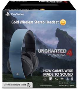 Наушники Wireless Stereo Headset Gold Uncharted 4 Путь Вора