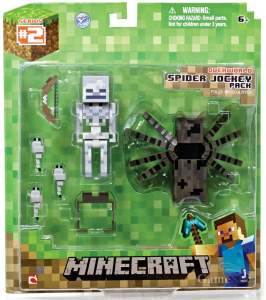 Подвижная фигурка Minecraft Spider Jockey Pack