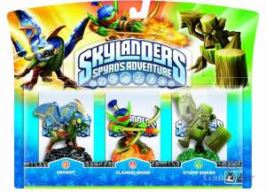 Skylanders Spyros Adventure Drobot Stump Smash Flameslinger